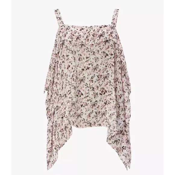 NWT AllSaints Mio Freefall Floral Blouse Top - Size Small - Picture 2 of 11